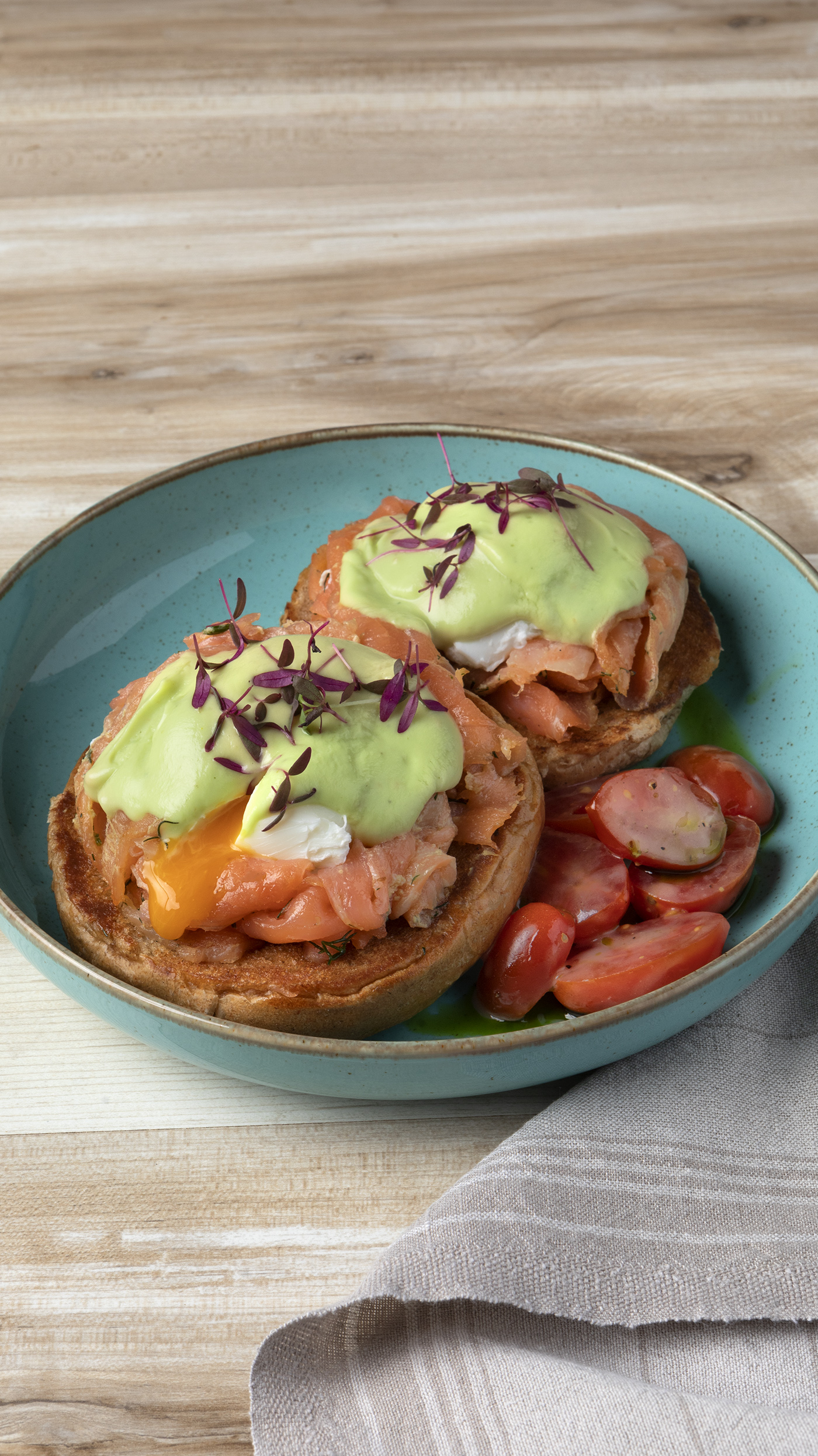 photo of Healthy Salmon Eggs Benedict